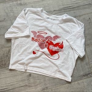 Brandless E-Girl Sugar and Spice Crop Top